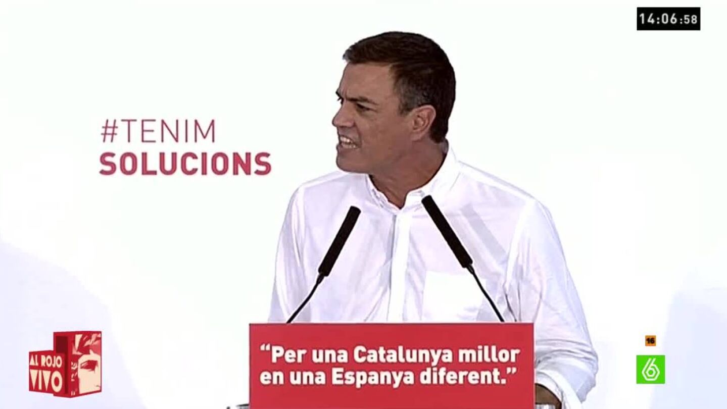 Pedro S&aacute;nchez en un acto arv