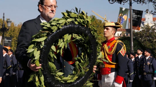 Mariano Rajoy, durante un acto con la Guardia Civil