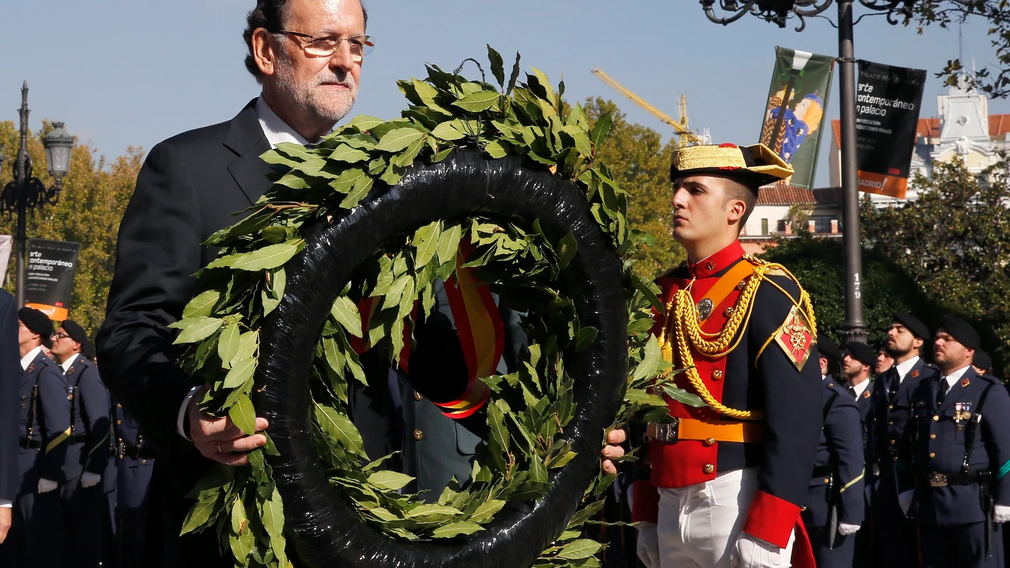 Mariano Rajoy, durante un acto con la Guardia Civil Mariano Rajoy, durante un acto con la Guardia Civil