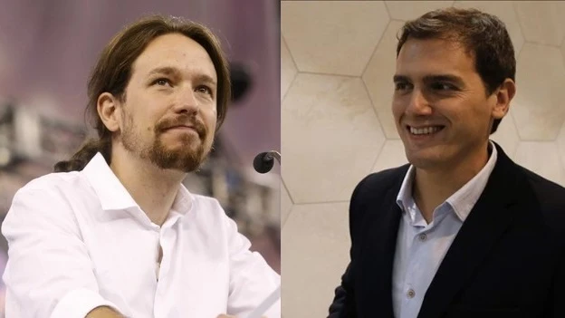 Pablo Iglesias y Albert Rivera