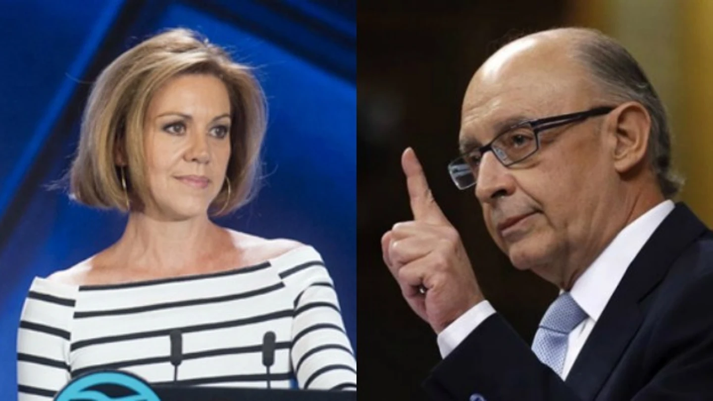 María Dolores de Cospedal y Cristóbal Montoro María Dolores de Cospedal y Cristóbal Montoro