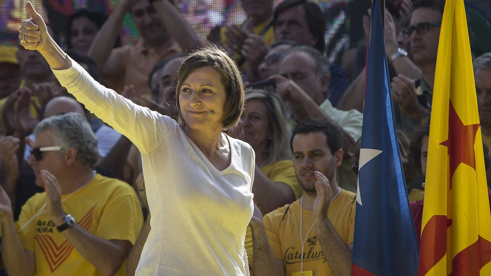 Carme Forcadell, presidenta del Parlamento catalán, en una imagen de archivo. Carme Forcadell, presidenta del Parlamento catalán, en una imagen de archivo.