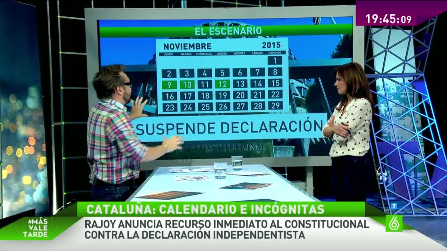 Calendario independentista de Catalu&ntilde;a