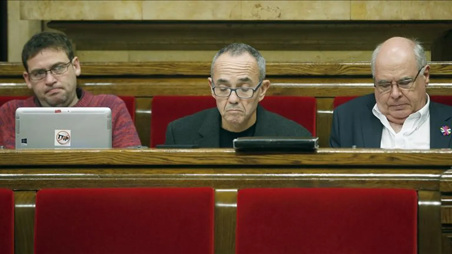 Joan Coscubiela en el Parlament de Cataluña Joan Coscubiela en el Parlament de Cataluña