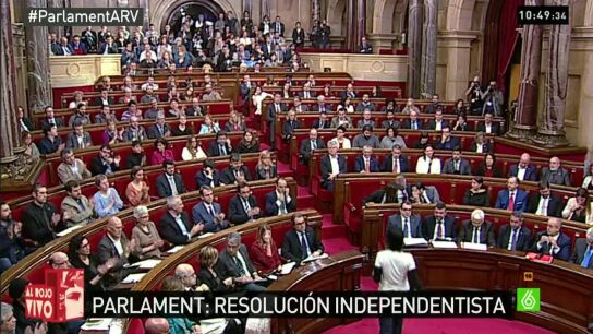 Imagen del pleno soberanista arv