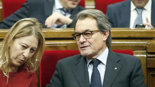 Artur Mas junto a Neus Munté Artur Mas junto a Neus Munté