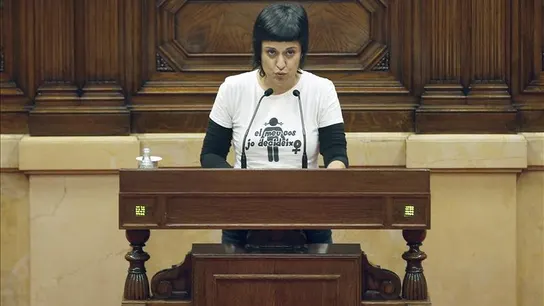 Anna Gabriel comparece durante el pleno Anna Gabriel comparece durante el pleno