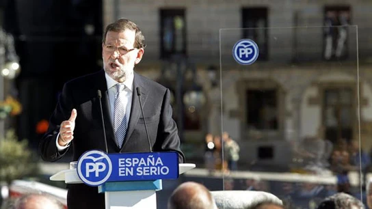 Mariano Rajoy en un acto del PP en Salamanca Mariano Rajoy en un acto del PP en Salamanca