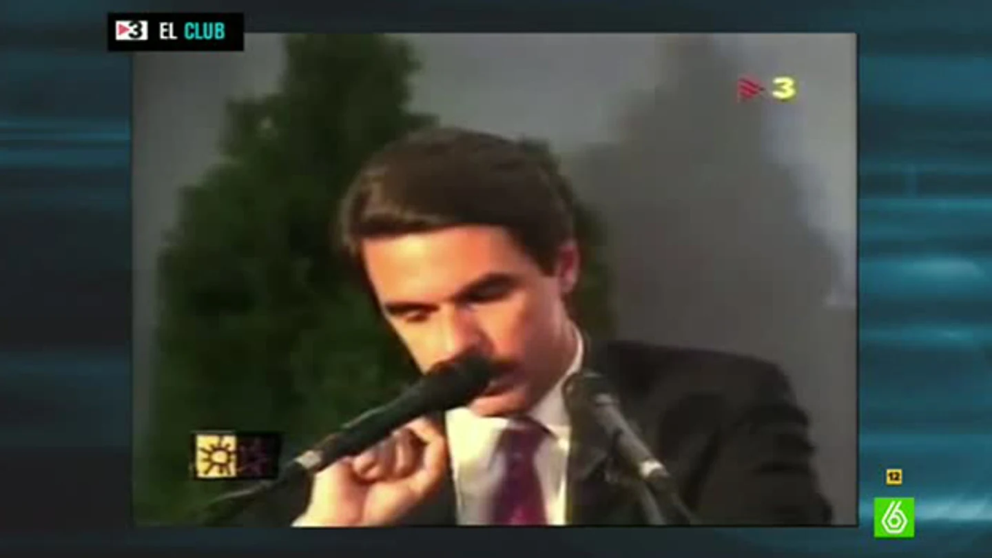 Aznar, hablando en catalán Aznar, hablando en catalán