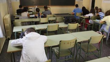 Alumnos en un aula