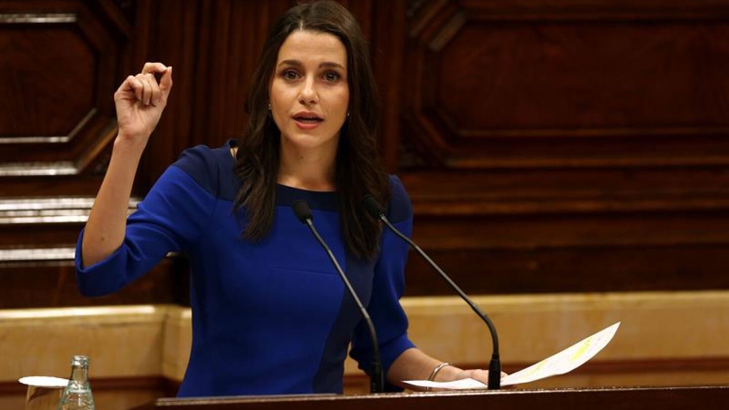 La presidenta del grupo parlamentario de Ciutadans, In&eacute;s Arrimadas