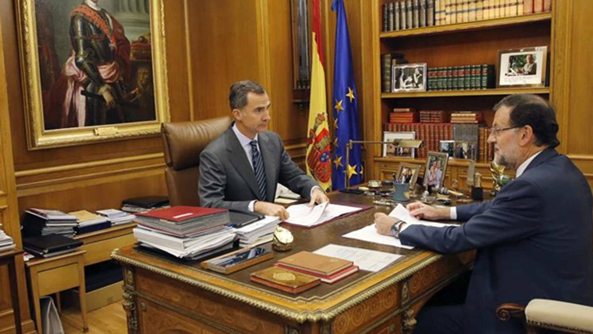 Felipe VI con Mariano Rajoy