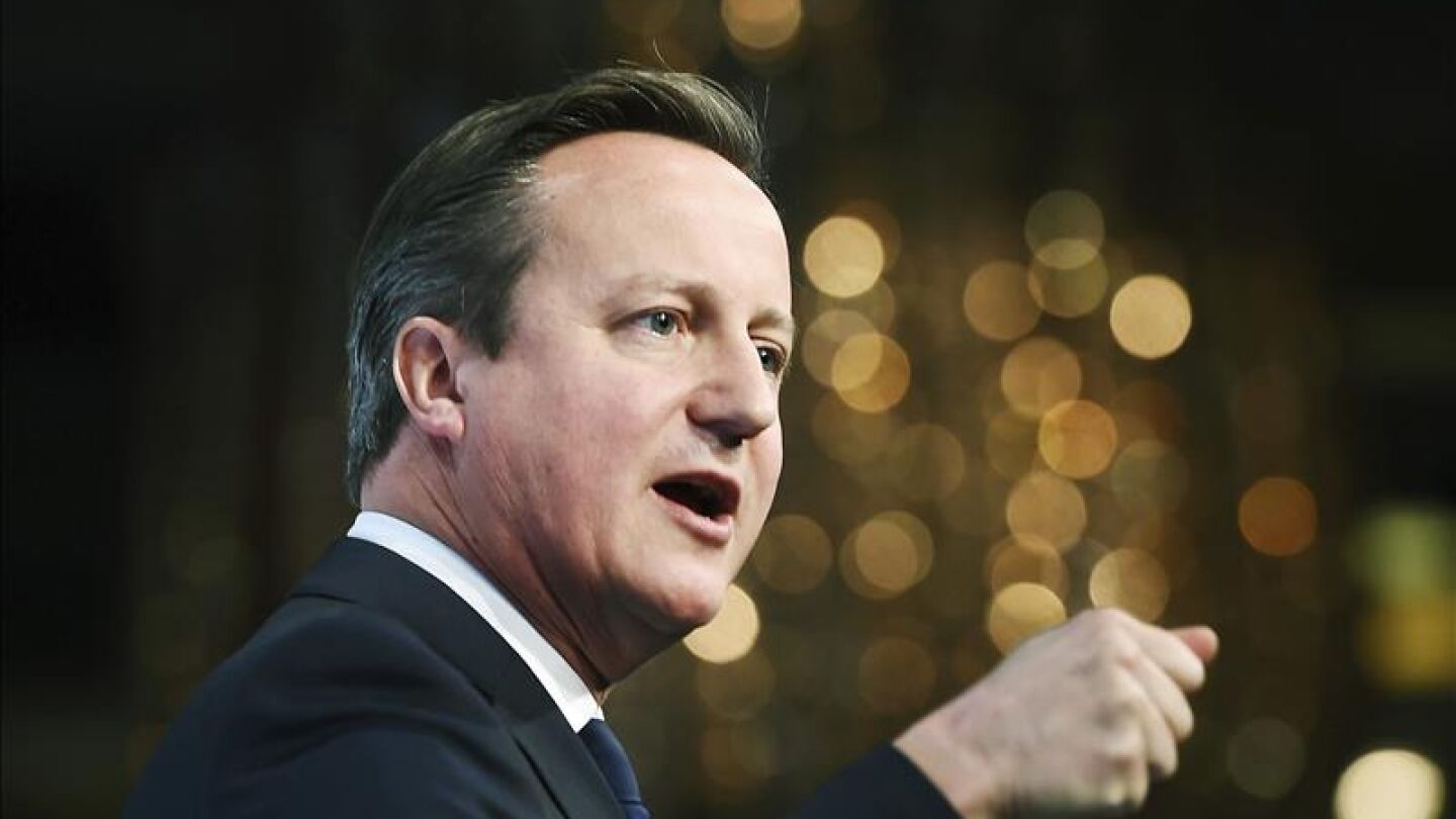 El primer ministro brit&aacute;nico, David Cameron