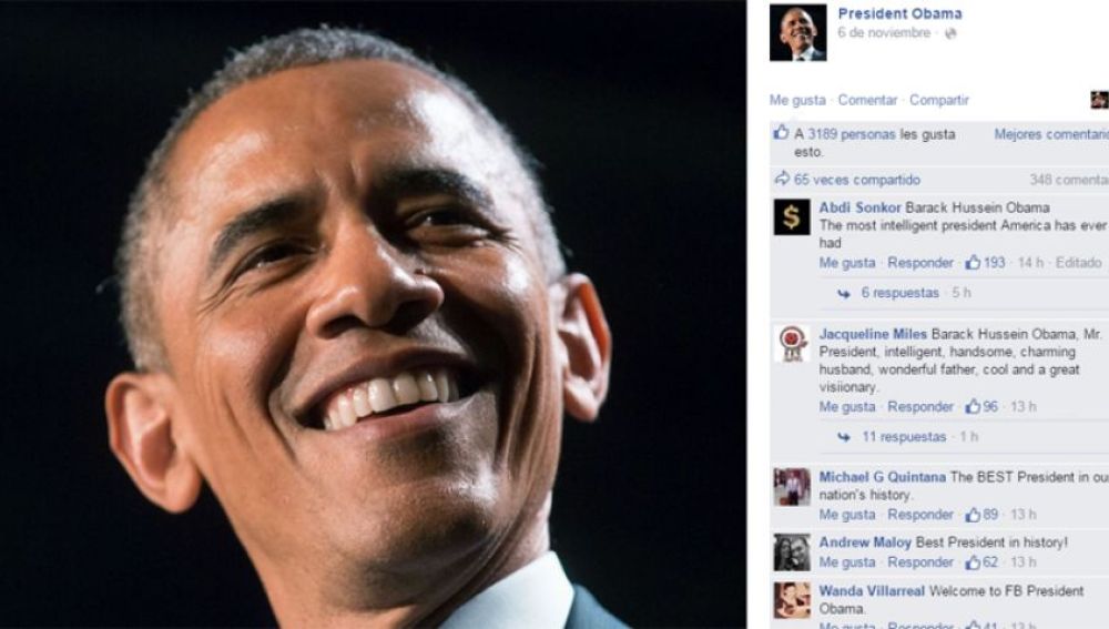 Página de Facebook de Barack Obama