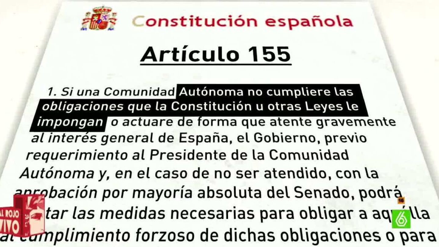 Art&iacute;culo 155 de la Constituci&oacute;n