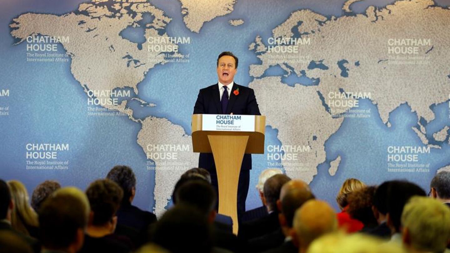 El primer ministro brit&aacute;nico, David Cameron