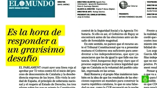 Editorial de el mundo Editorial de el mundo