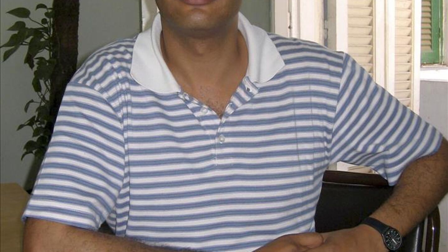 El activista egipcio Hossam Bahgat