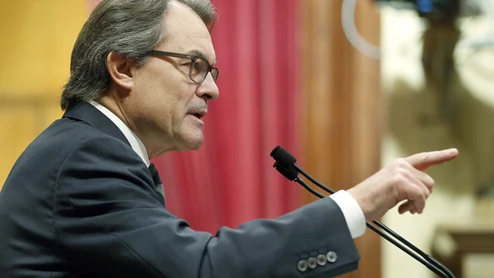 Artur Mas en el pleno del Parlament Artur Mas en el pleno del Parlament