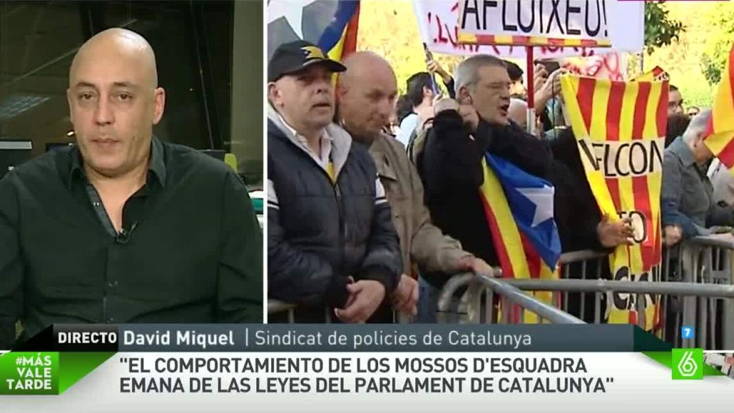 David Miquel, portavoz del Sindicato de Polic&iacute;as de Catalu&ntilde;a