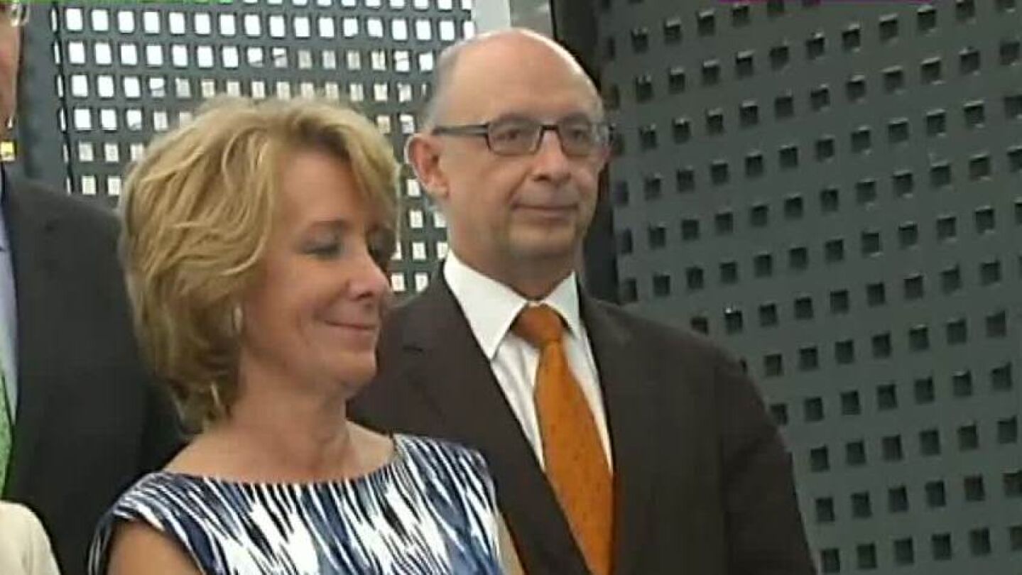 Esperanza Aguirre y Crist&oacute;bal Montoro