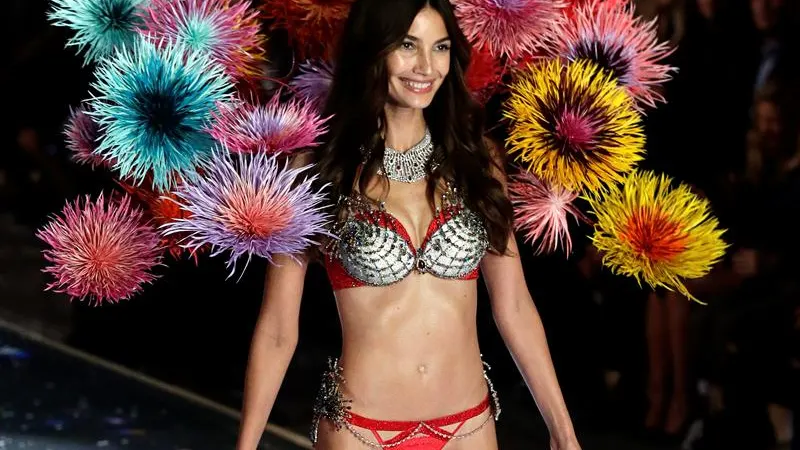Lilly Aldrigde, durante el desfile de Victoria Secret