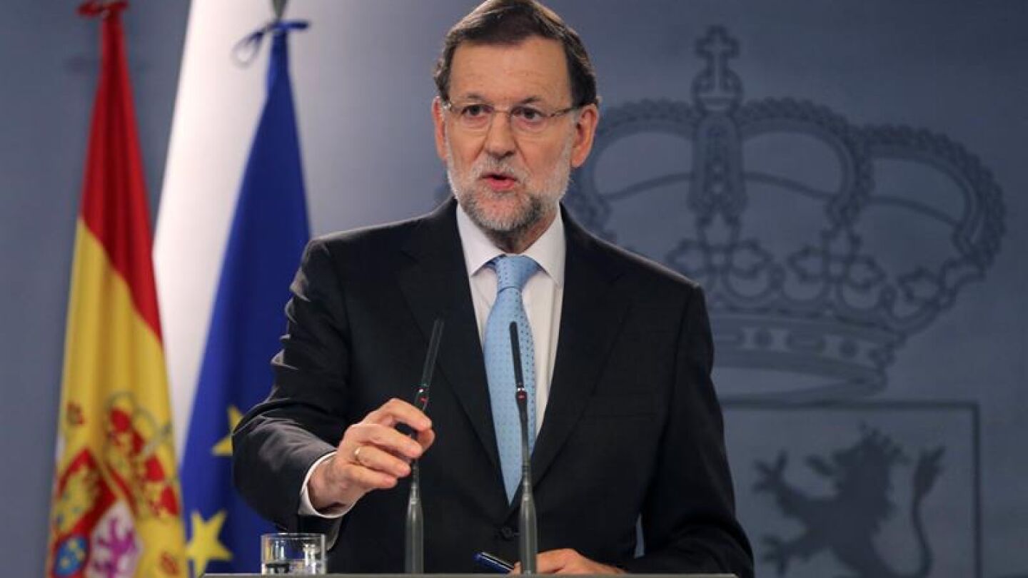 Mariano Rajoy comparece ante los medios en el Palacio de la Moncloa