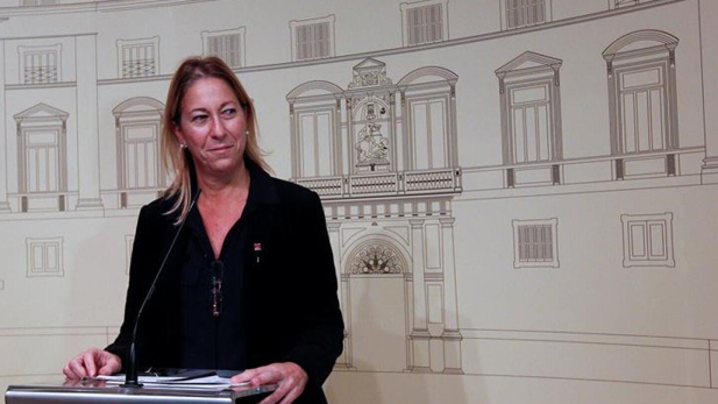 Neus Munt&eacute; ante los medios de comunicaci&oacute;n