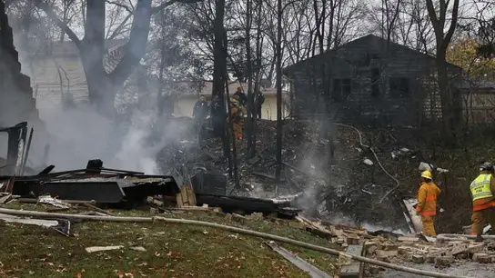 Imágenes del accidente de avión en Ohio Imágenes del accidente de avión en Ohio