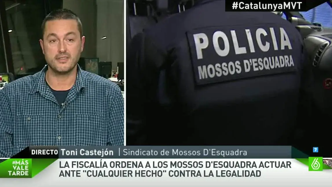 Toni Castejón, miembro del Sindicato de los Mossos Toni Castejón, miembro del Sindicato de los Mossos