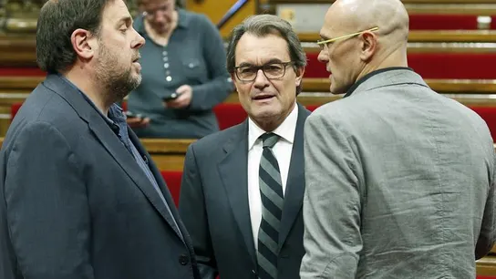 Oriol Junqueras, Artur Mas y Raül Romeva Oriol Junqueras, Artur Mas y Raül Romeva