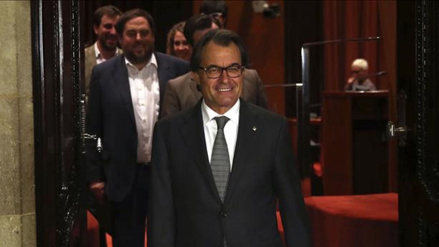 Artur mas en el Parlament