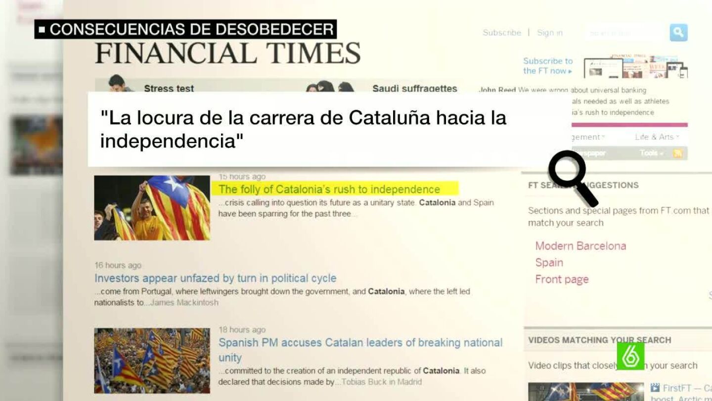 Financial Times sobre la independencia catalana
