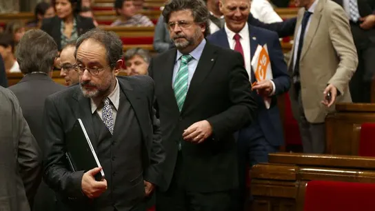 Antonio Baños, en el pleno del Parlament Antonio Baños, en el pleno del Parlament