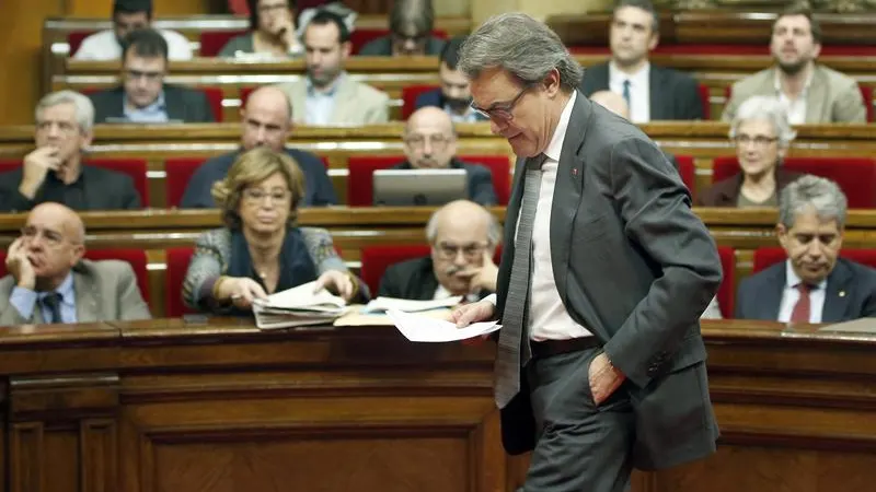 Artur Mas, en el pleno del Parlament