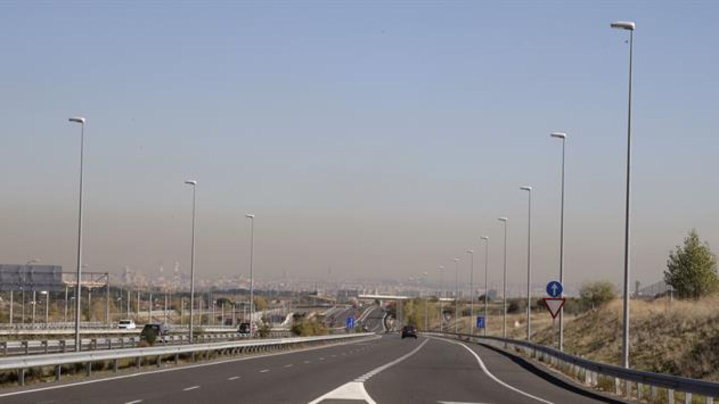 'Boina' de contaminaci&oacute;n de Madrid