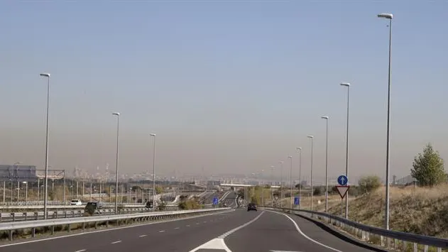 'Boina' de contaminación de Madrid