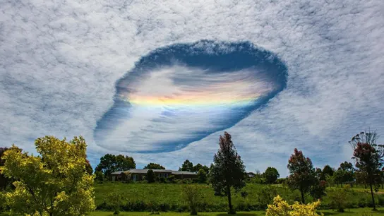Imagen del 'agujero' tomada en Australia Imagen del 'agujero' tomada en Australia