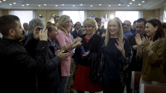 Cifuentes y Aguirre en un acto del PP