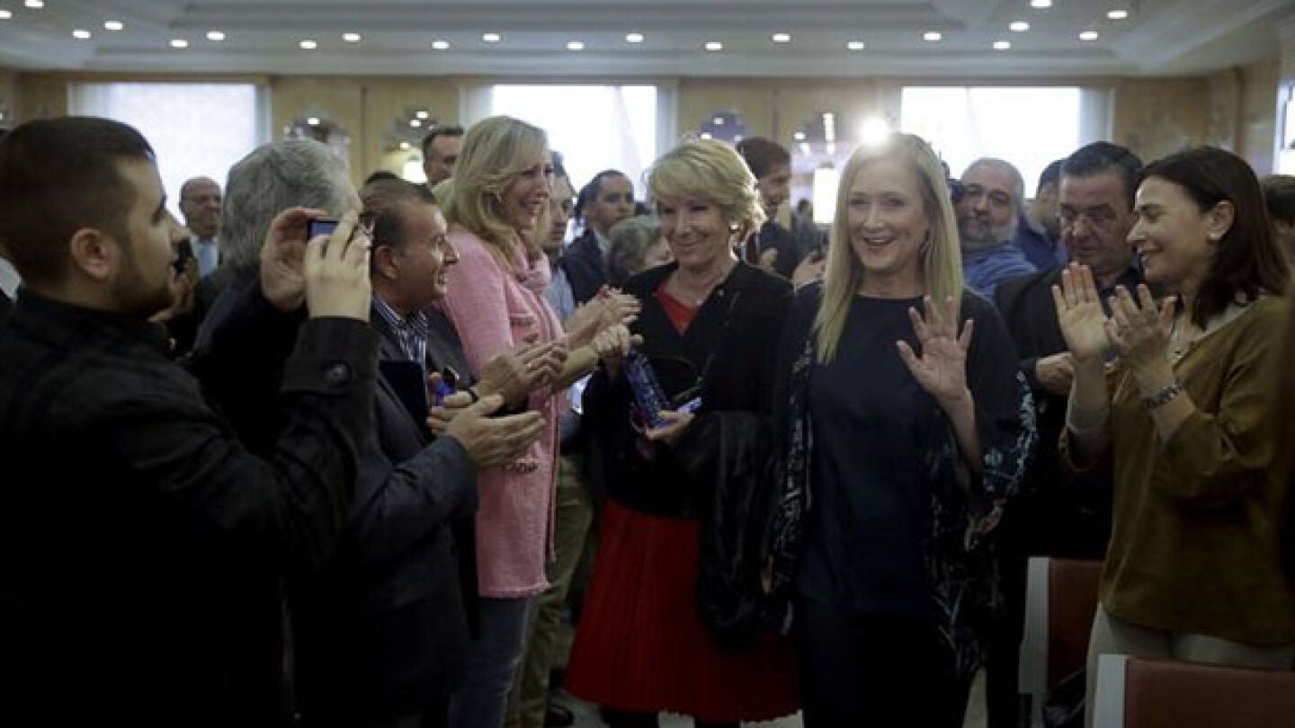 Cifuentes y Aguirre en un acto del PP
