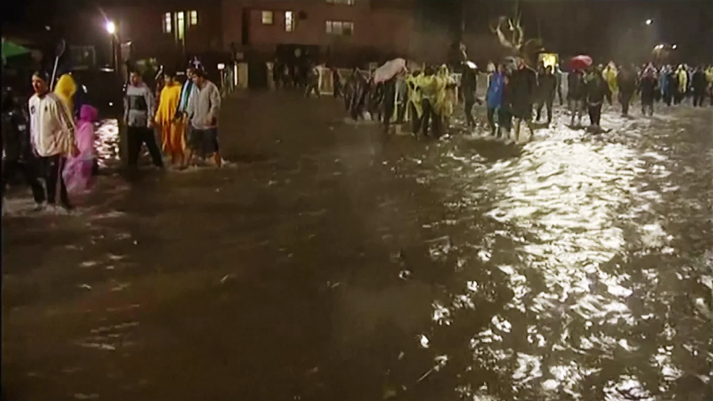 Un barrio de Buenos Aires inundado por las lluvias Un barrio de Buenos Aires inundado por las lluvias