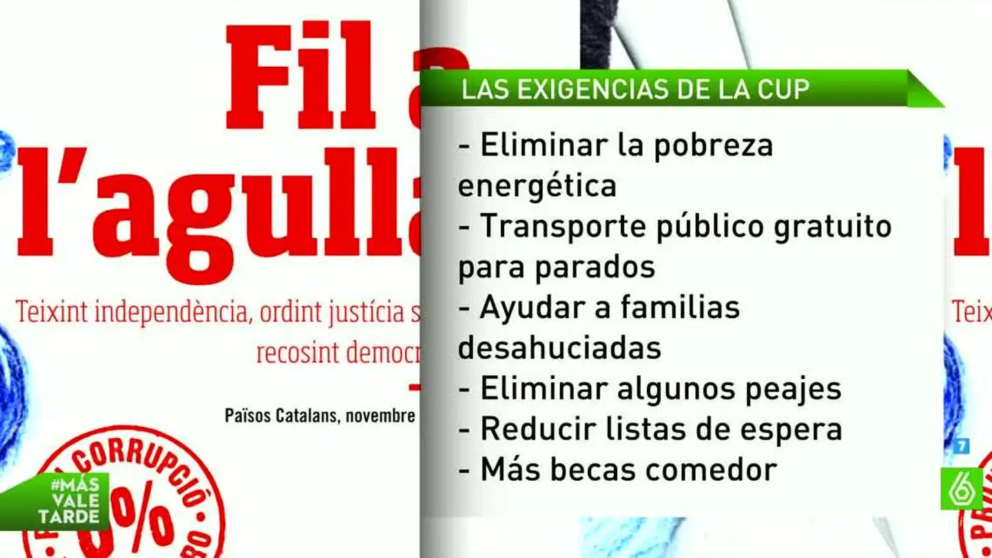 Exigencias de la CUP Exigencias de la CUP