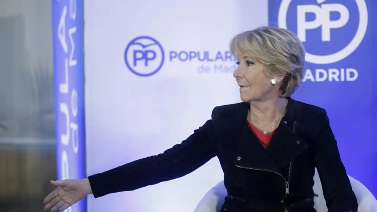 Esperanza Aguirre, en un acto con el PP de Madrid Esperanza Aguirre, en un acto con el PP de Madrid