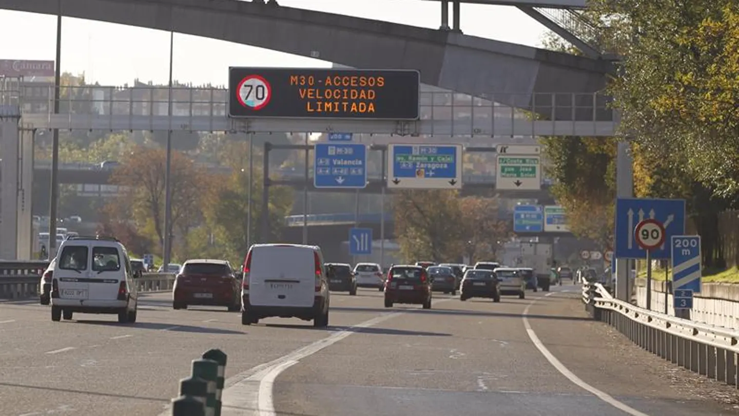 Señales de tráfico en la M-30 Señales de tráfico en la M-30