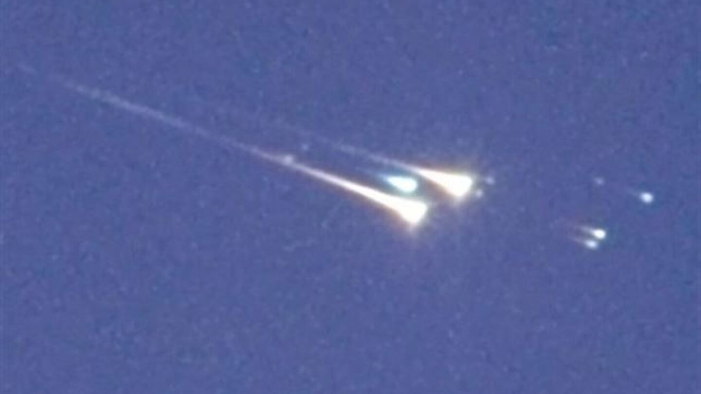 Ca&iacute;da de basura espacial a la Tierra