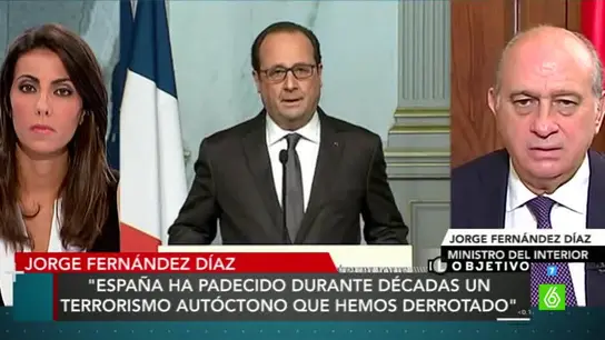 Fernández Díaz, ministro de Interior, en El Objetivo Fernández Díaz, ministro de Interior, en El Objetivo