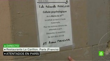 Cartel de atención psicológica en París