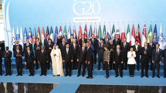 Foto de familia de la reunión del G20 en Turquía Foto de familia de la reunión del G20 en Turquía