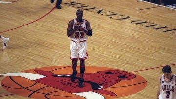 Michael Jordan, durante un partido con los Chicago Bulls