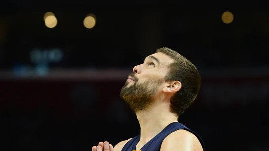 Marc Gasol, durante el partido Marc Gasol, durante el partido